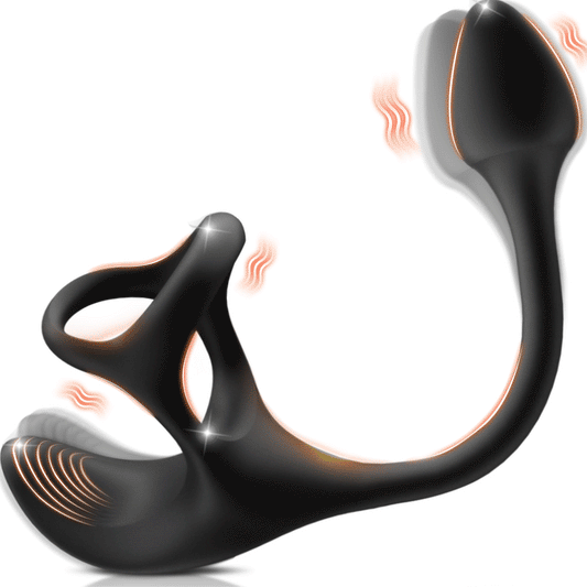 Zenith - Anal Plug kugelförmiger Vibrationsstimulator mit Penisringe