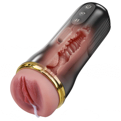 Captain - 5 Sucking 10 Vibrating Simulated Vagina Eingang Männliche Masturbation Cups