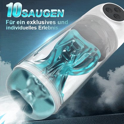 Skyline-10 Saugvibrationsstufen, Ein-Knopf-Aktivierung, App-gesteuerte Mehrpunktmassage, Masturbator für Männer