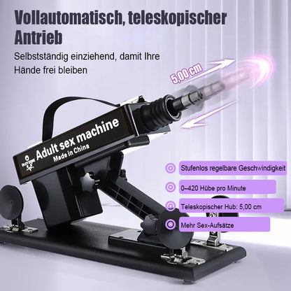 Ultimatives Vergnügen mit der Top-bewerteten Sexmaschine – 7 Zubehörteile, automatisches Stoßen, anale Liebe