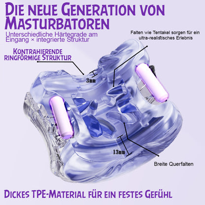 DOIFX-Pocket Girl 5 Vibrationsmodi Vagina + Anus Doppelte Öffnung Männliches Masturbationsgerät