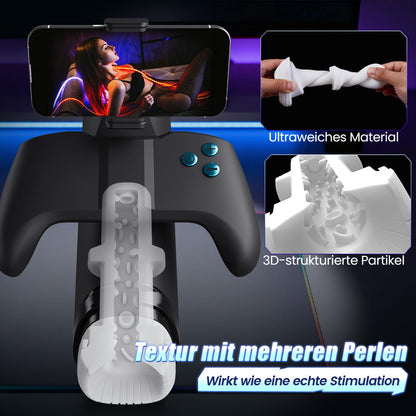 Acmejoy Turbo - 10-Modus Explosiver Stoß-Stroker – Immersives Gamepad-Design mit Handyhalter