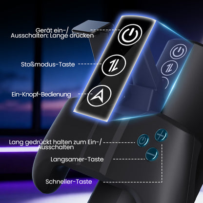 Acmejoy Turbo - 10-Modus Explosiver Stoß-Stroker – Immersives Gamepad-Design mit Handyhalter