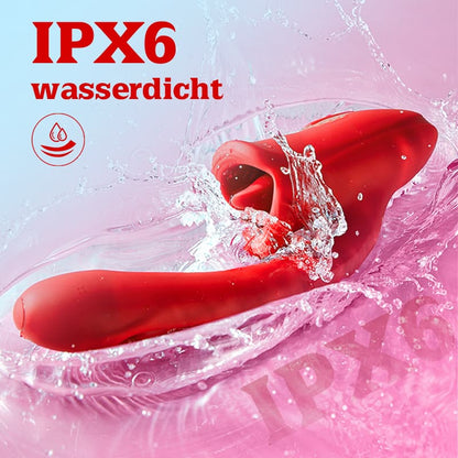 【Versand innerhalb von 24 Stunden】Bisou - G-Punkt-Slap-Vibrator mit Zungenleckfunktion & Vibrationszunge