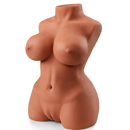 【freies Heizelement 】Vicky Voluptuous Doll: Realistische braune Haut und Doppeltunnel für wilden Spaß