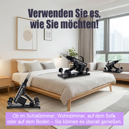Ultimatives Vergnügen mit der Top-bewerteten Sexmaschine – 7 Zubehörteile, automatisches Stoßen, anale Liebe